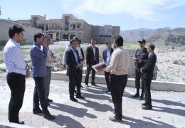 بازدید میدانی شهردار لار و اعضای شورای تامین شهرستان لارستان از حوضه آبریز تنگ اسد