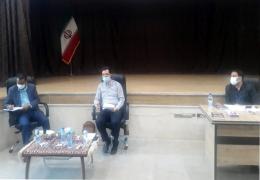 حضور دکتر یگانه معاون بهداشتی دانشکده علوم پزشکی و دکتر رضایی رئیس بیمارستان امام رضا(ع) در جلسه شورا 